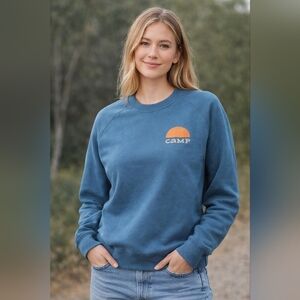 Blue Women's Crew Neck Sweater